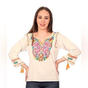 Peacocks Mexican Cream Top